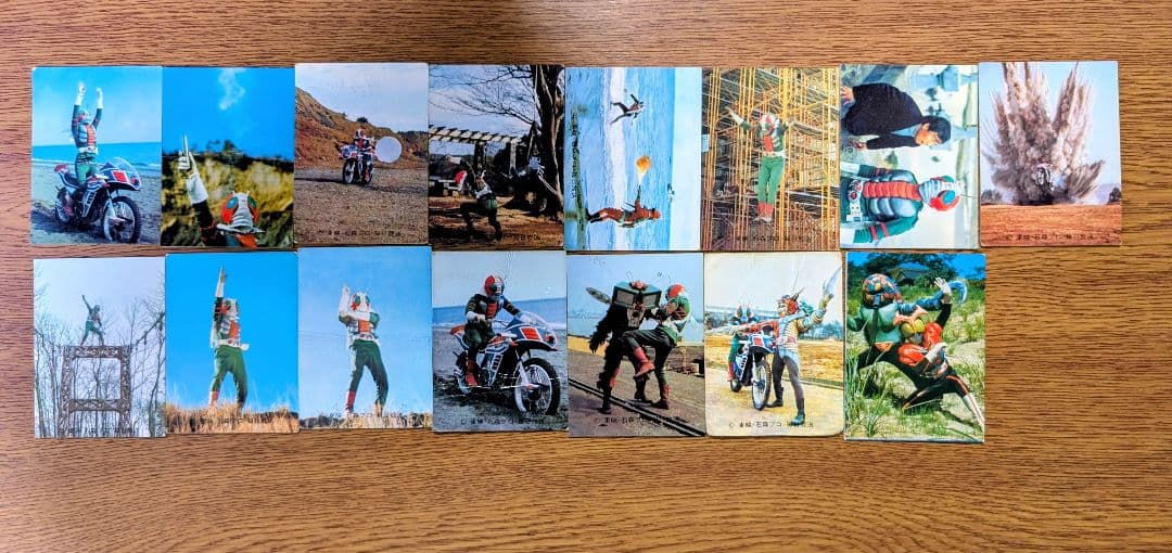 昭和カルビー仮面ライダーカード　134枚　アルバム2冊まとめ
