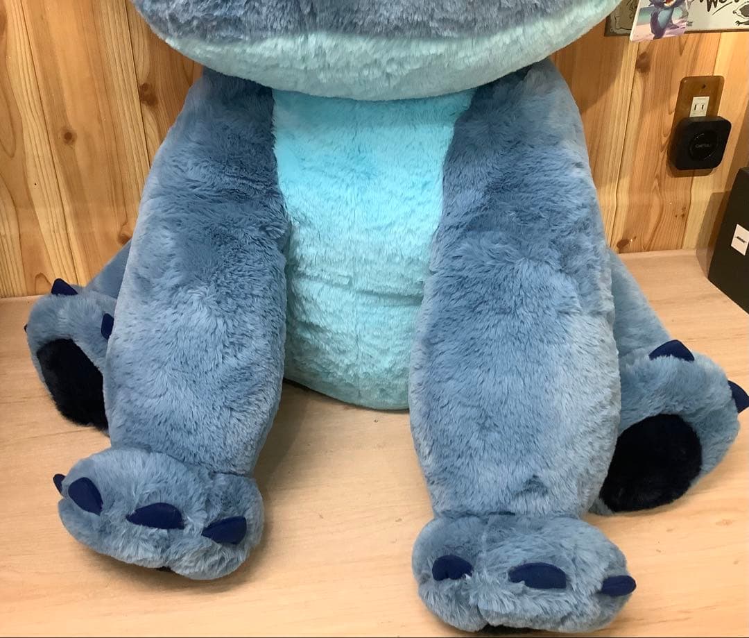 ★未使用品★スティッチ 特大ぬいぐるみ ブランケット付き 　●292