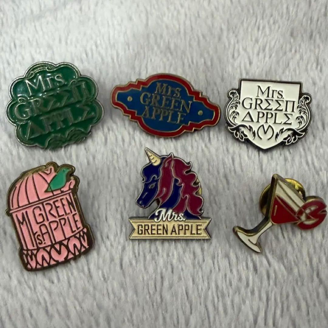 【Mrs. GREEN APPLE】 フェーズ1ピンバッジ まとめ