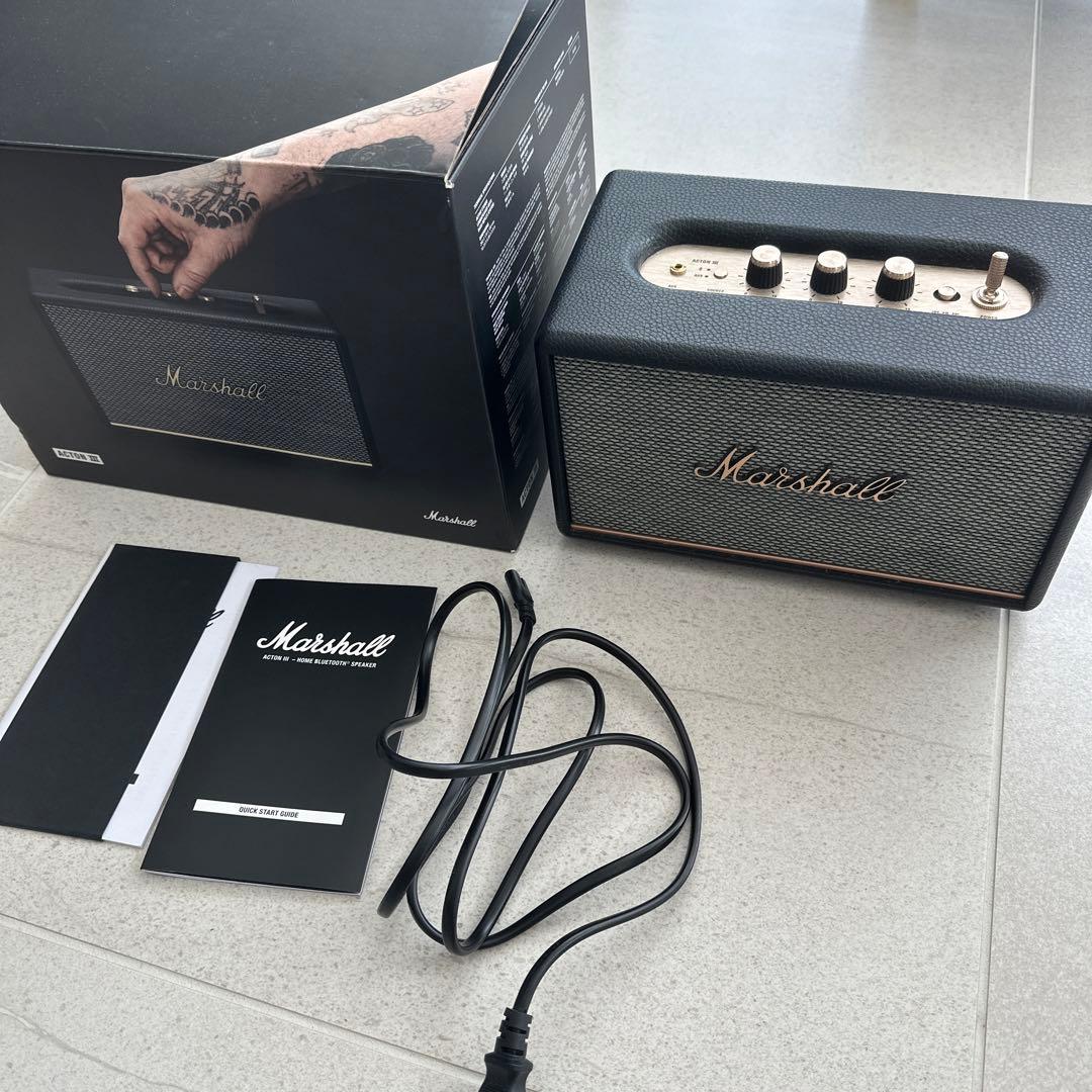 Marshall acton III BLACK マーシャル アクトン3