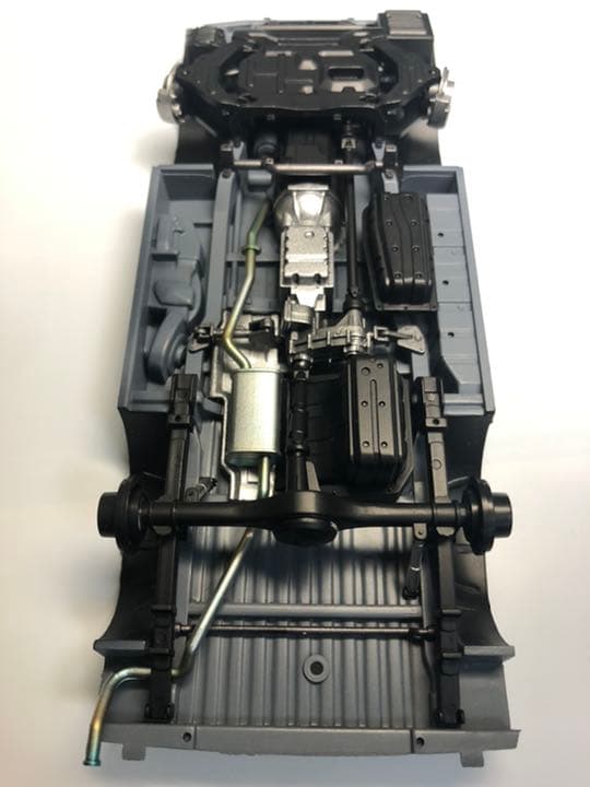 アオシマ　デリカ　スターワゴン　1/24 製作中　下回り