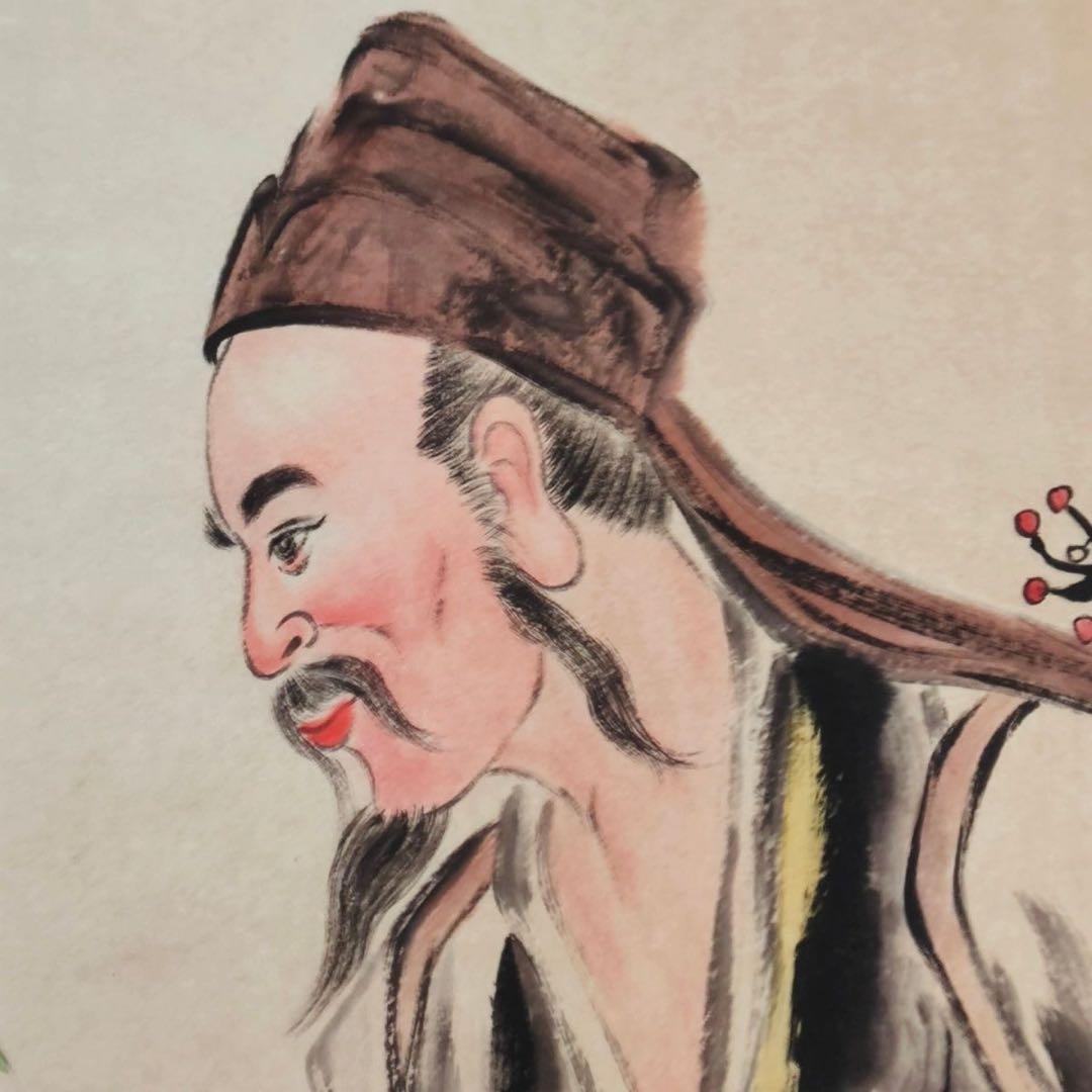 李時珍 人物画 中堂｜掛け軸・実物撮影