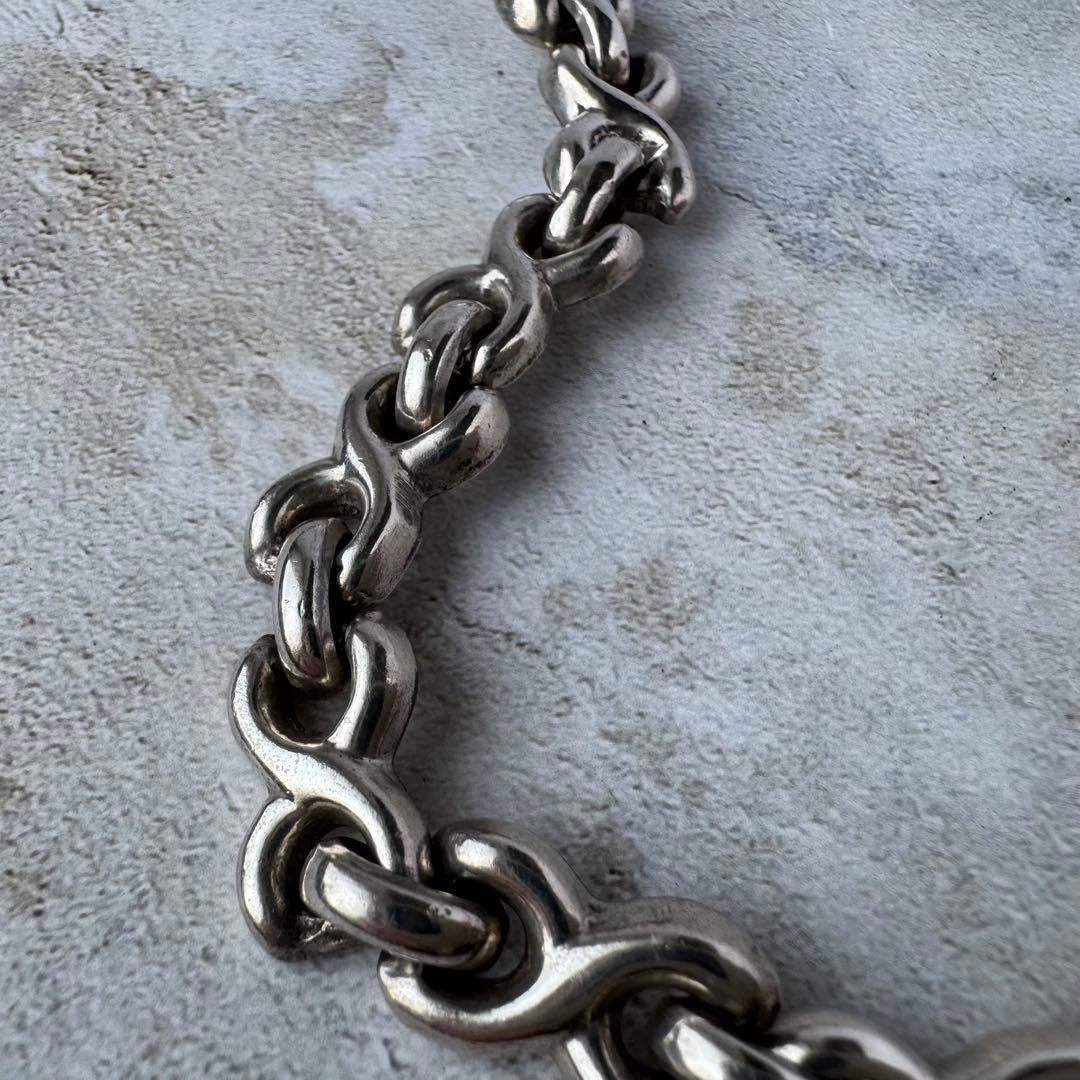 ヴィンテージ カーブチェーンブレスレット シルバー925 メキシコ製