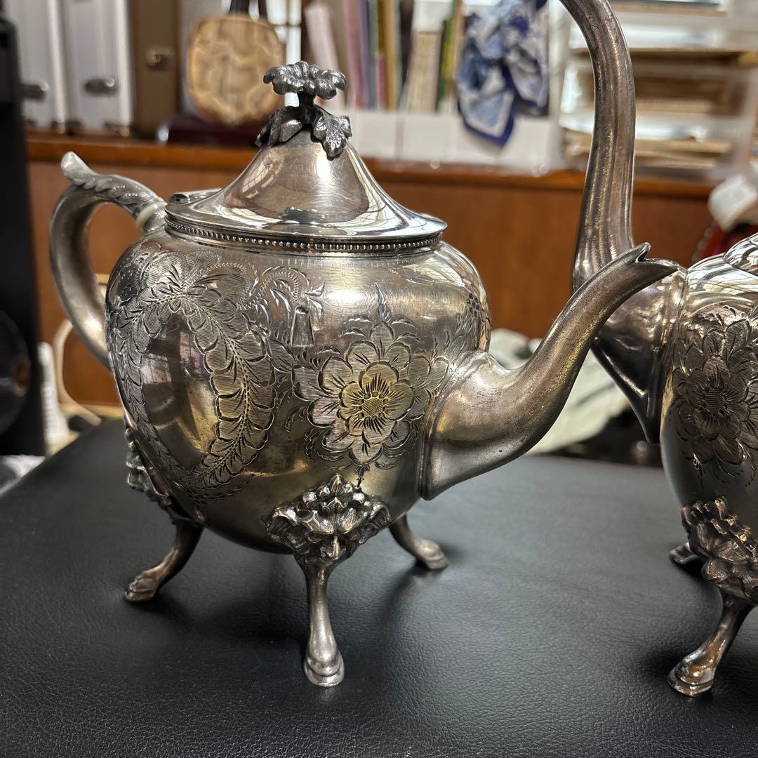 銀メッキ ティーポット