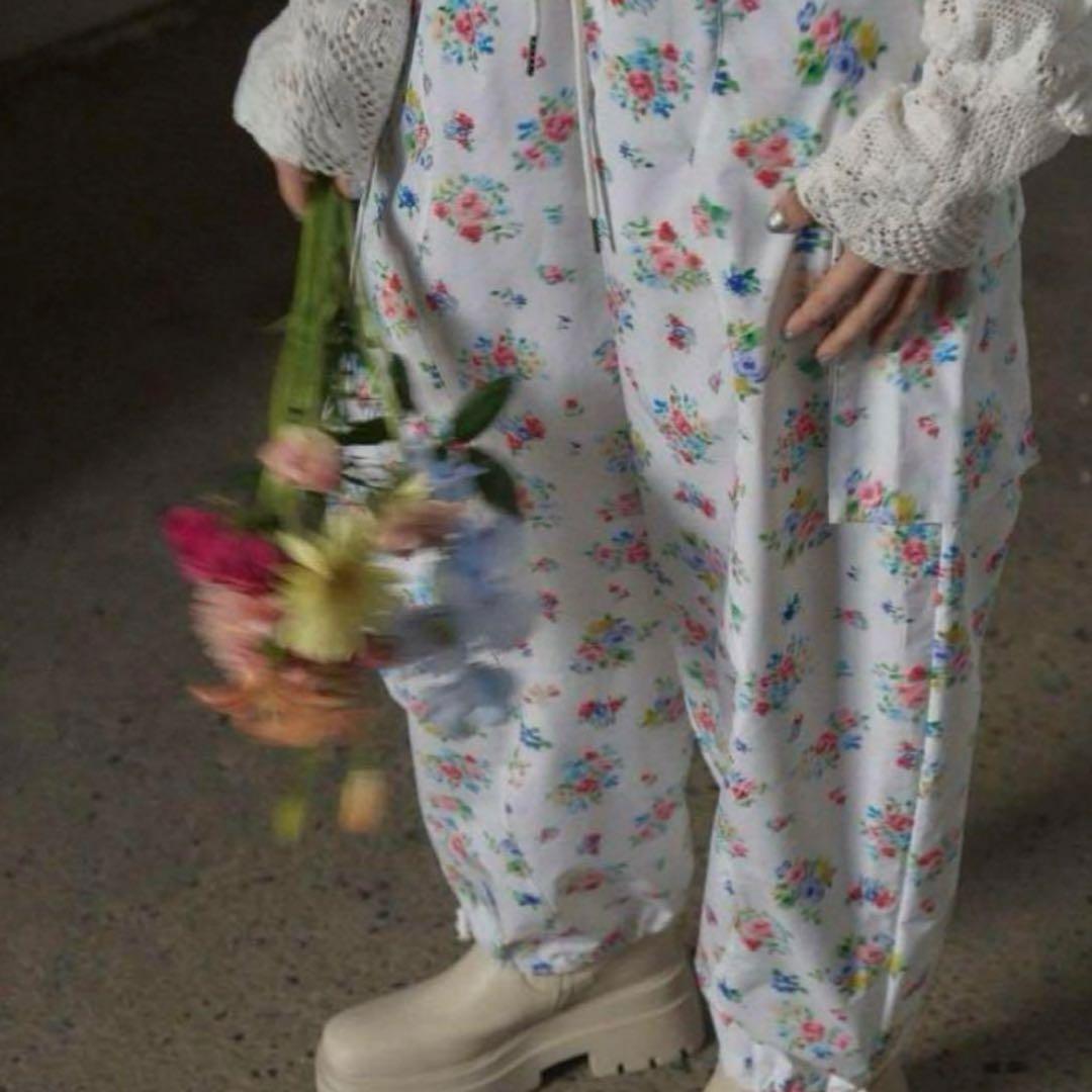 【POPPY】floral wave cargo (あさぎーにょ)