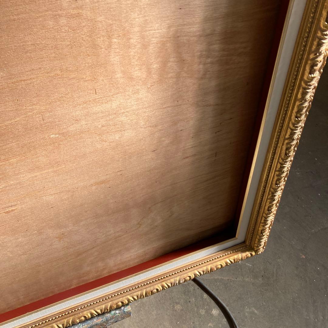 大型 P80号 油彩額縁 ゴールドフレーム 金装飾 埼玉県 川越市 引き取り可