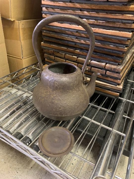 値下げ！鉄瓶　遺物整理　旧蔵家出物　忠兵衛　美品