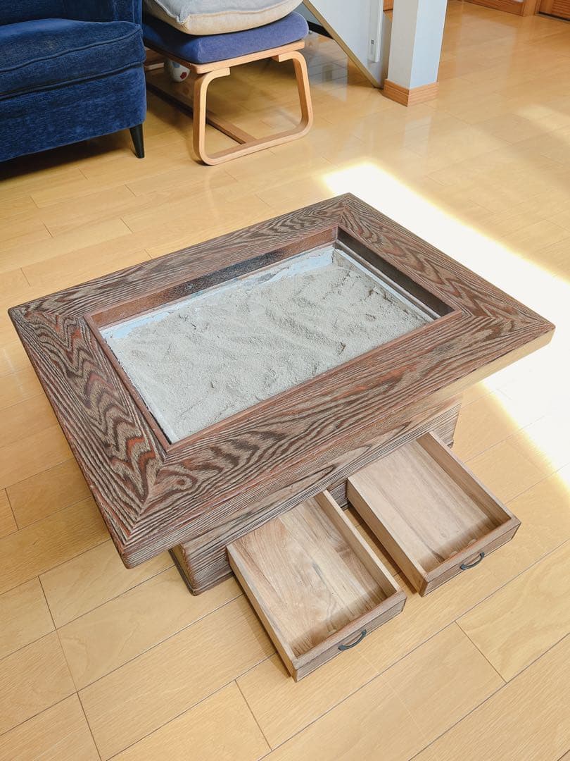 火鉢❁長火鉢　けやき　木製