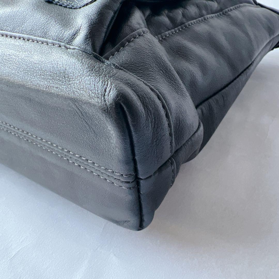 美品✨PORTER オールレザー　ビジネスバッグ　A4収納　ブリーフケース　黒