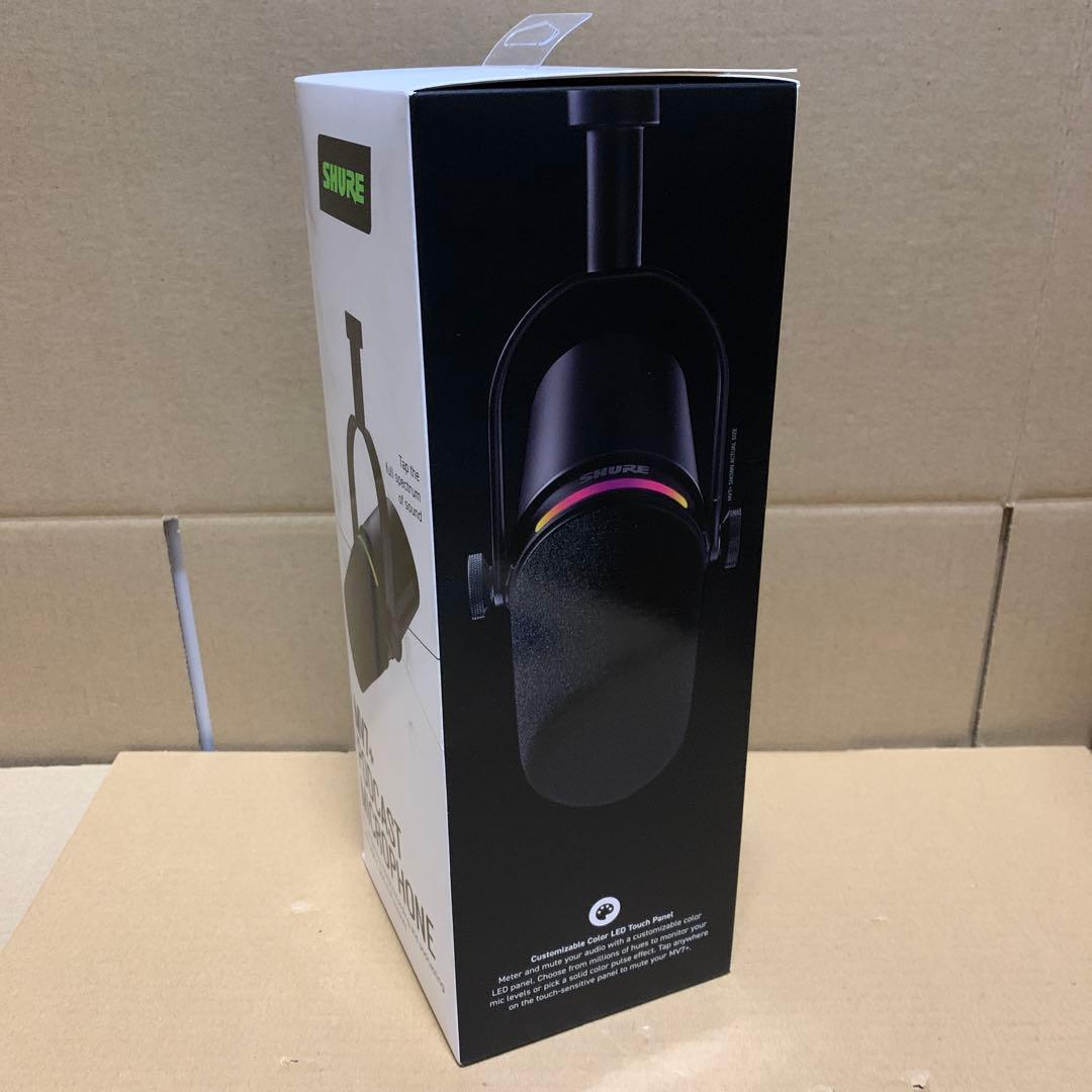 新品未開封　SHURE MV7+ ポッドキャストマイクロホン ブラック