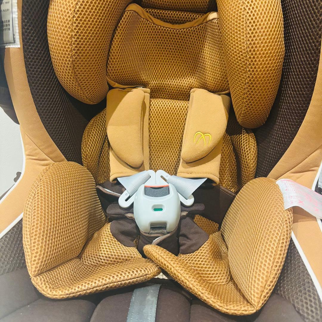 【美品】エールベベ クルットNT2 チャイルドシート　シナモンブラウン