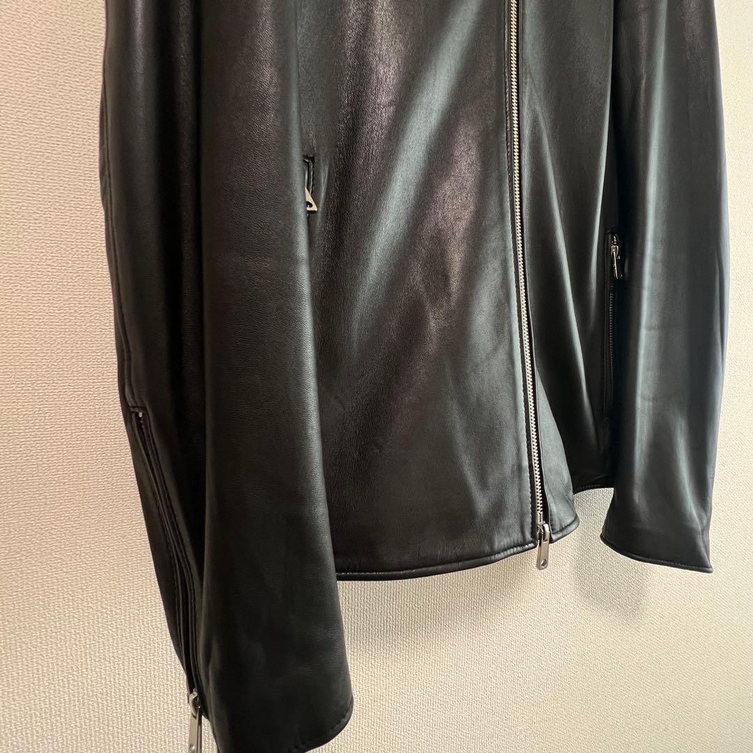 極美品 UNITED TOKYO ラムレザーシングルジャケット サイズ3