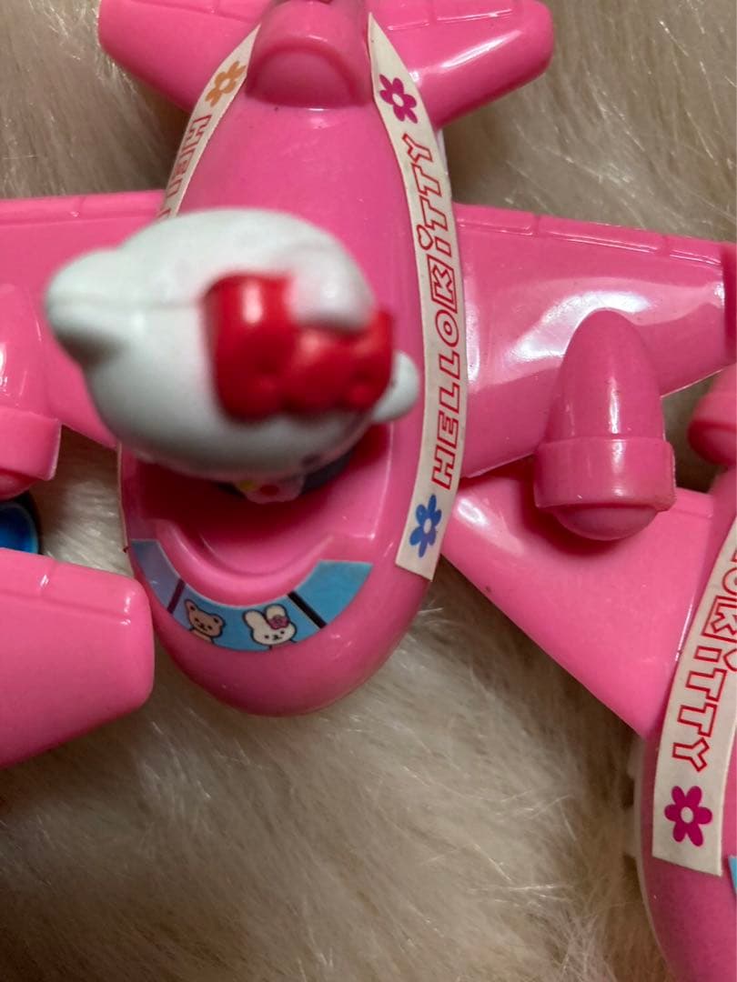 平成レトロ サンリオ ハローキティ 飛行機 マスコット フィギュア 1996年
