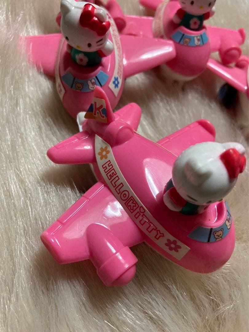 平成レトロ サンリオ ハローキティ 飛行機 マスコット フィギュア 1996年