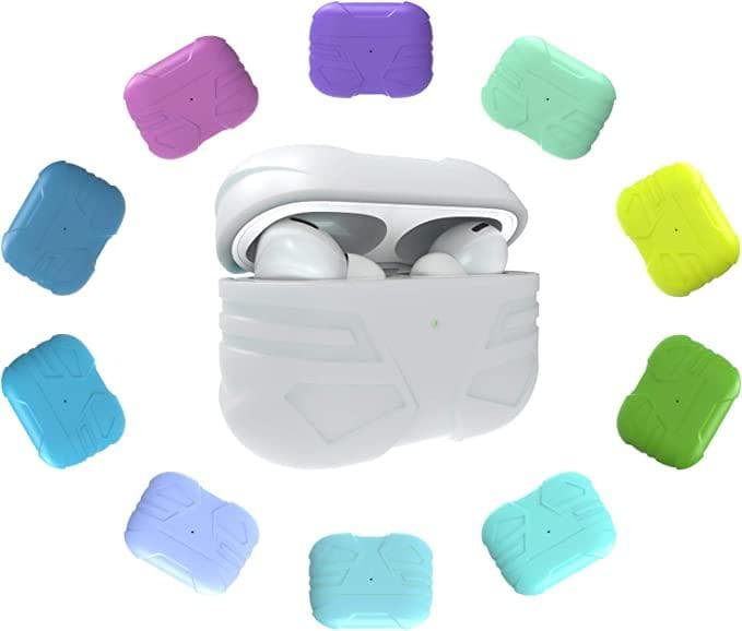 ♡AirPods Pro ケース, URGARMEE シリコン グレー