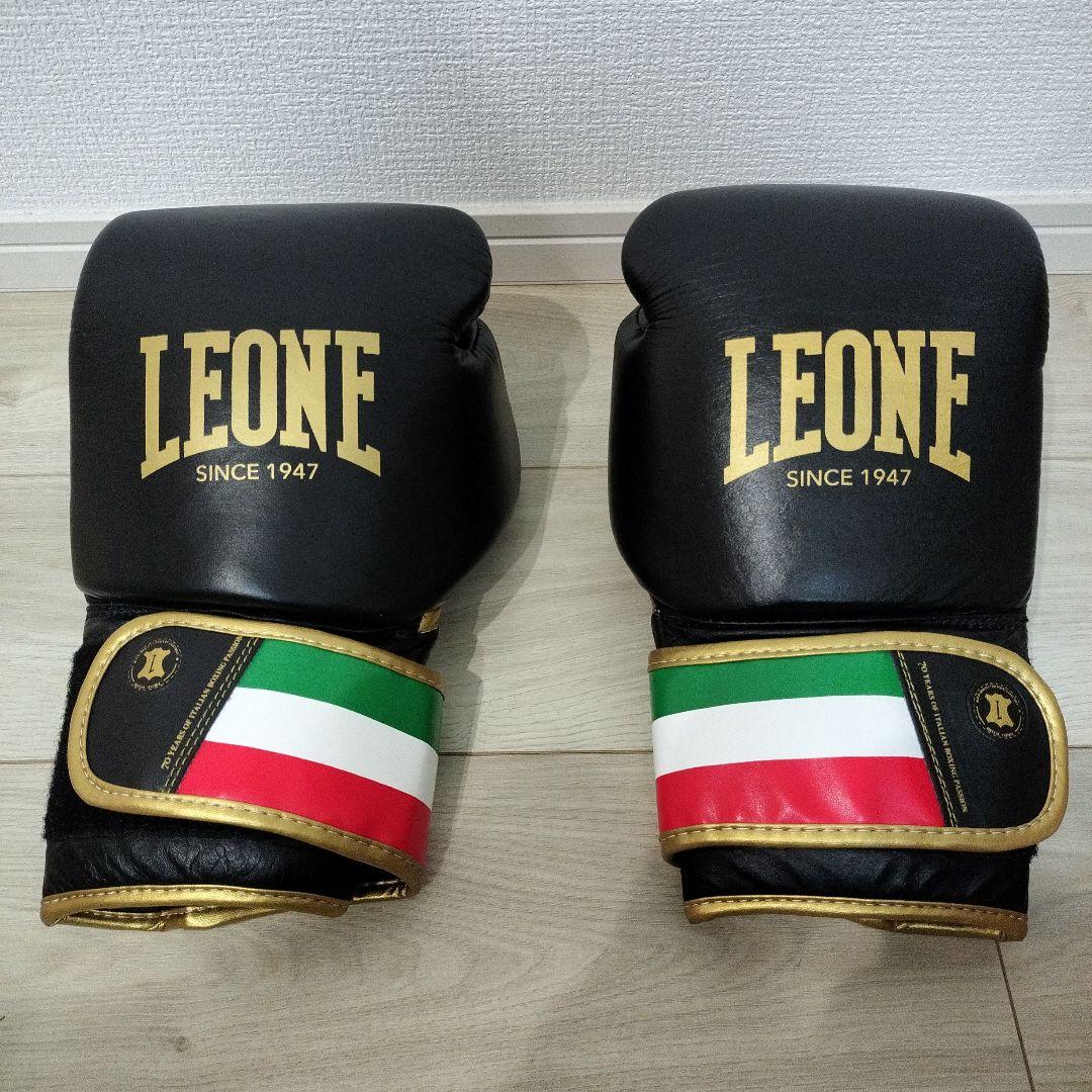 LEONE ボクシンググローブ 14オンス 黒金