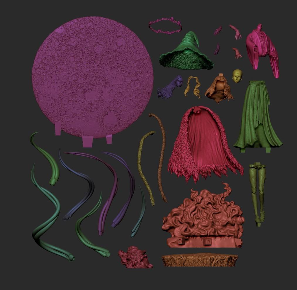 1/10　未塗装 未組立　フィギュア　ガレージキット 【 魔女ラニ 】