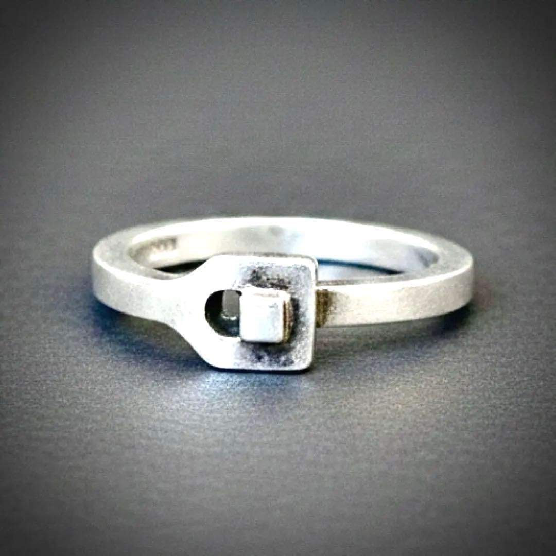 ジョージ・ジェンセン スターリングシルバー # A1 モダン リング　16号