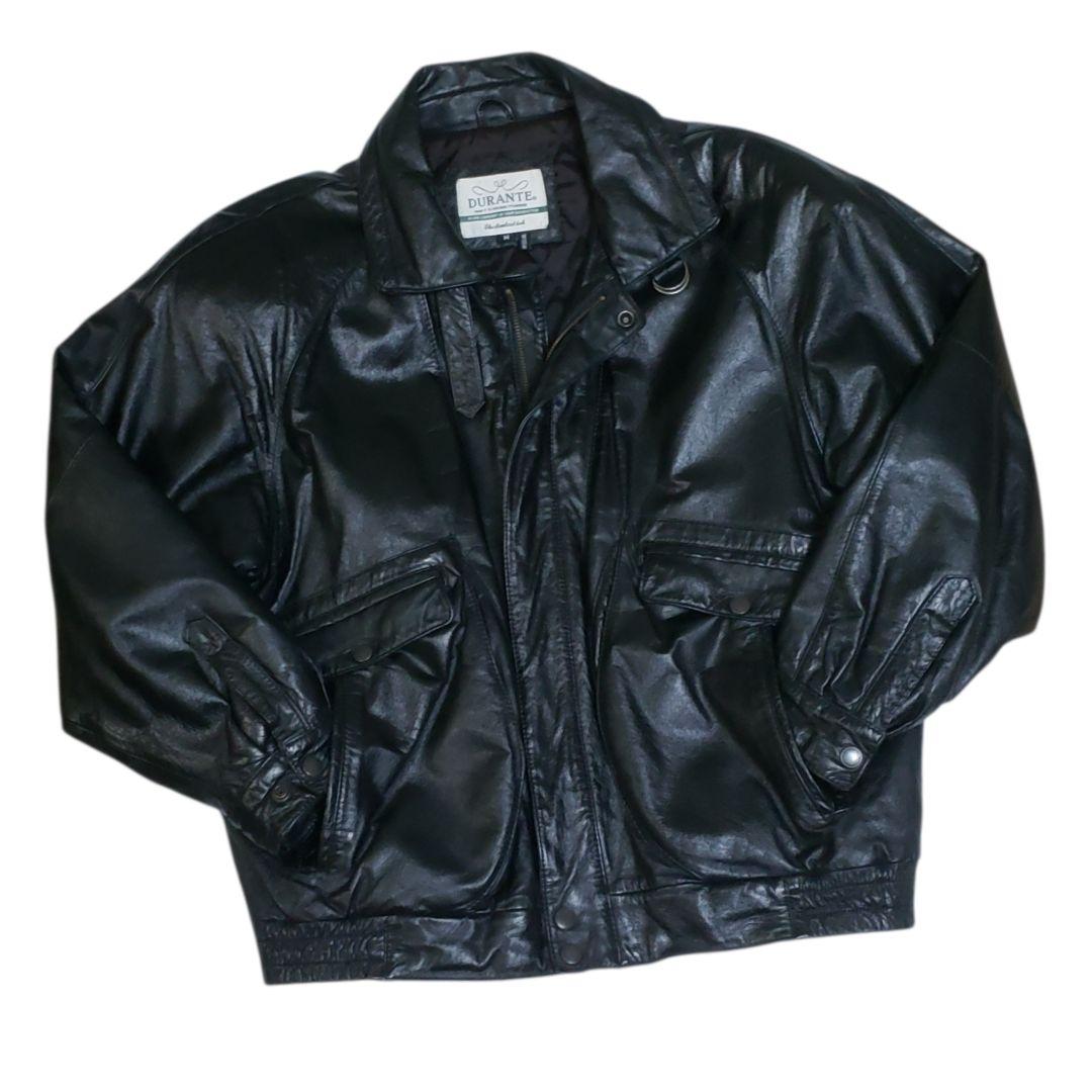 牛革　チンストラップ　Dポケット　短丈　レザージャケット G-1&A-2モチーフ