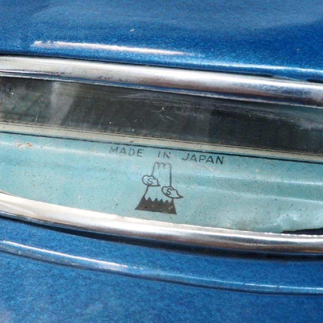 SS【オペル レコルト青 フリクション】ブリキ 自動車tin toy car箱付