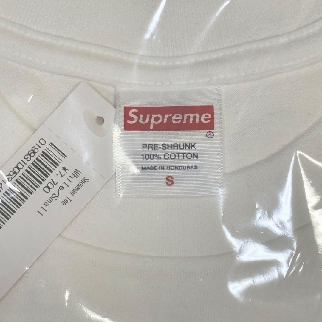 本物正規品 25FW Supreme man Tee 白 新品未使用