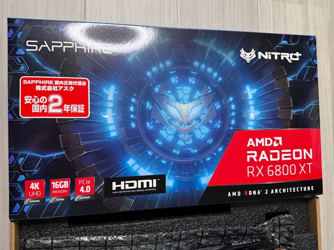 グラフィックボード・グラボ・ビデオカード SAPPHIRE Radeon RX 6800 XT 16GB
