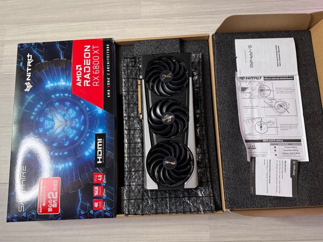 グラフィックボード・グラボ・ビデオカード SAPPHIRE Radeon RX 6800 XT 16GB