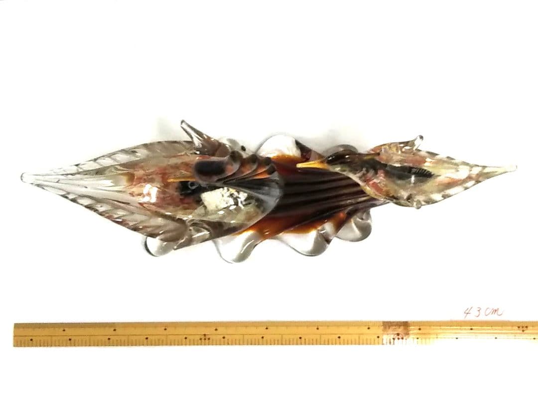 レトロ 吹きガラス/ガラス細工/工芸品/ハンドメイド/置物