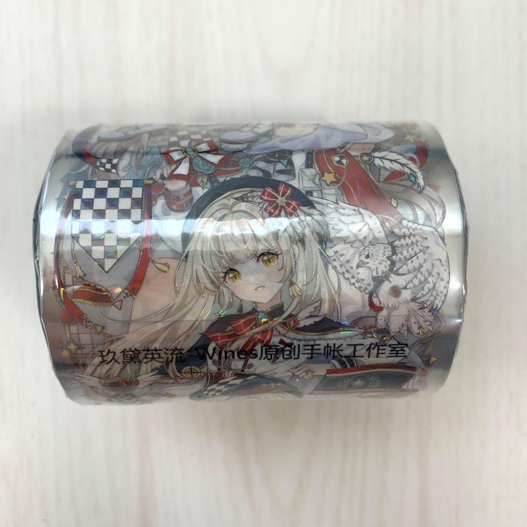 M1288.Wines 玖黛英流 マスキングテープ 贝壳光PET