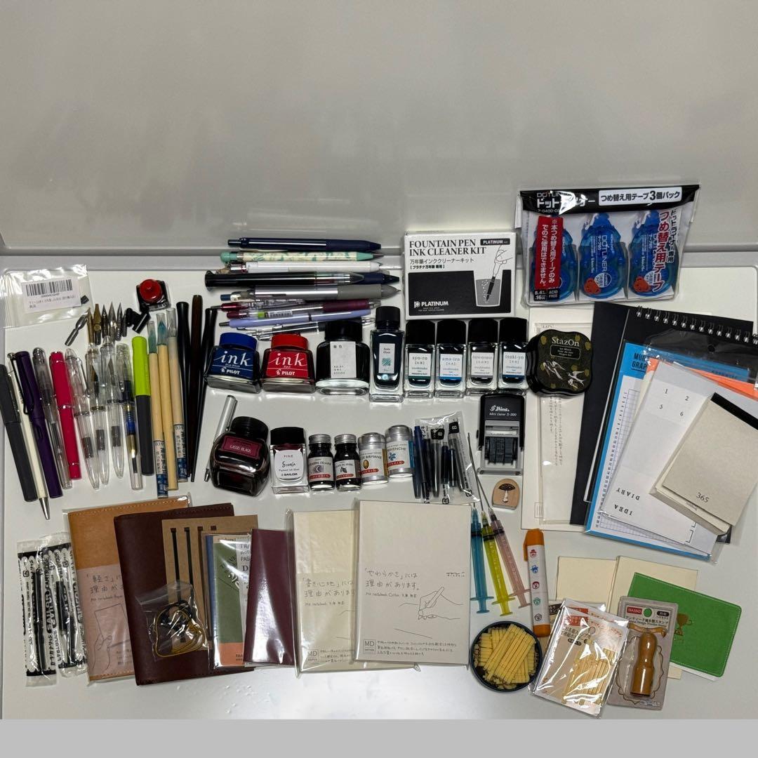 文具 万年筆 インク トラベラーズノート MDノート ガラスペン まとめ売り