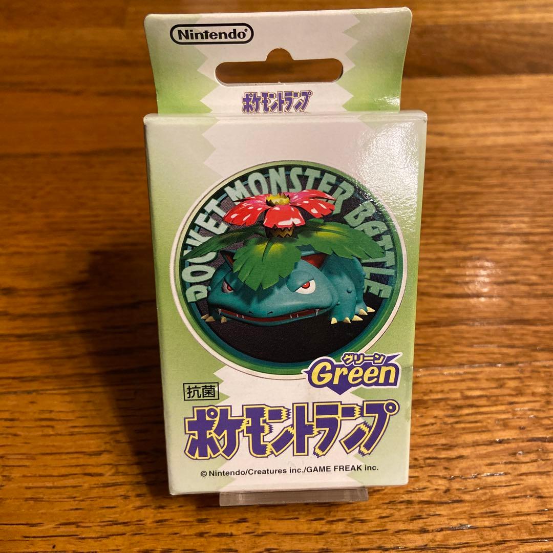 希少 任天堂 ポケットモンスター グリーン ポケモントランプ未開封、未使用品