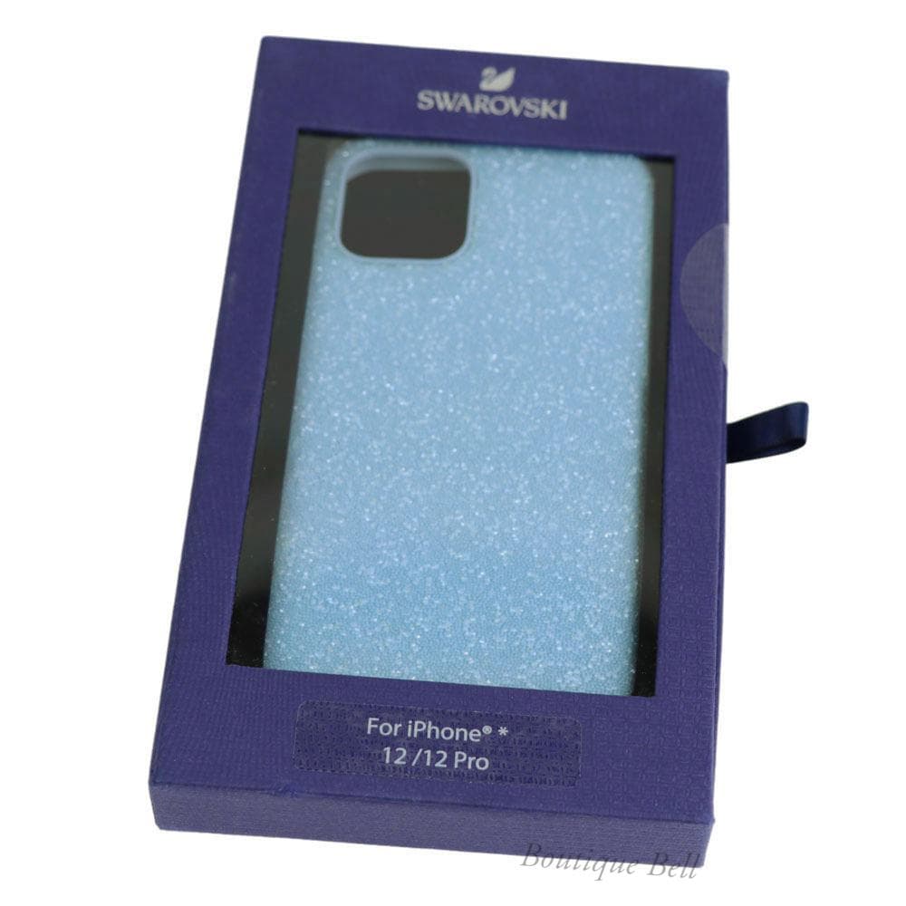 【スワロフスキー】iPhone12 iPhone12Proケース ブルー