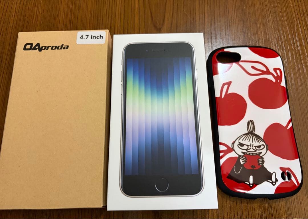 iPhone SE3 スターライト 64GB iFaceミー 未使用フィルム付