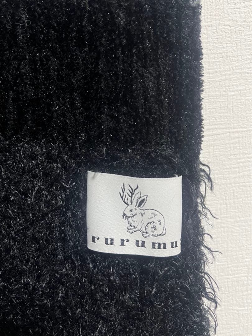 rurumu: 縷縷夢兎 2019 ss collection 黒 マフラー