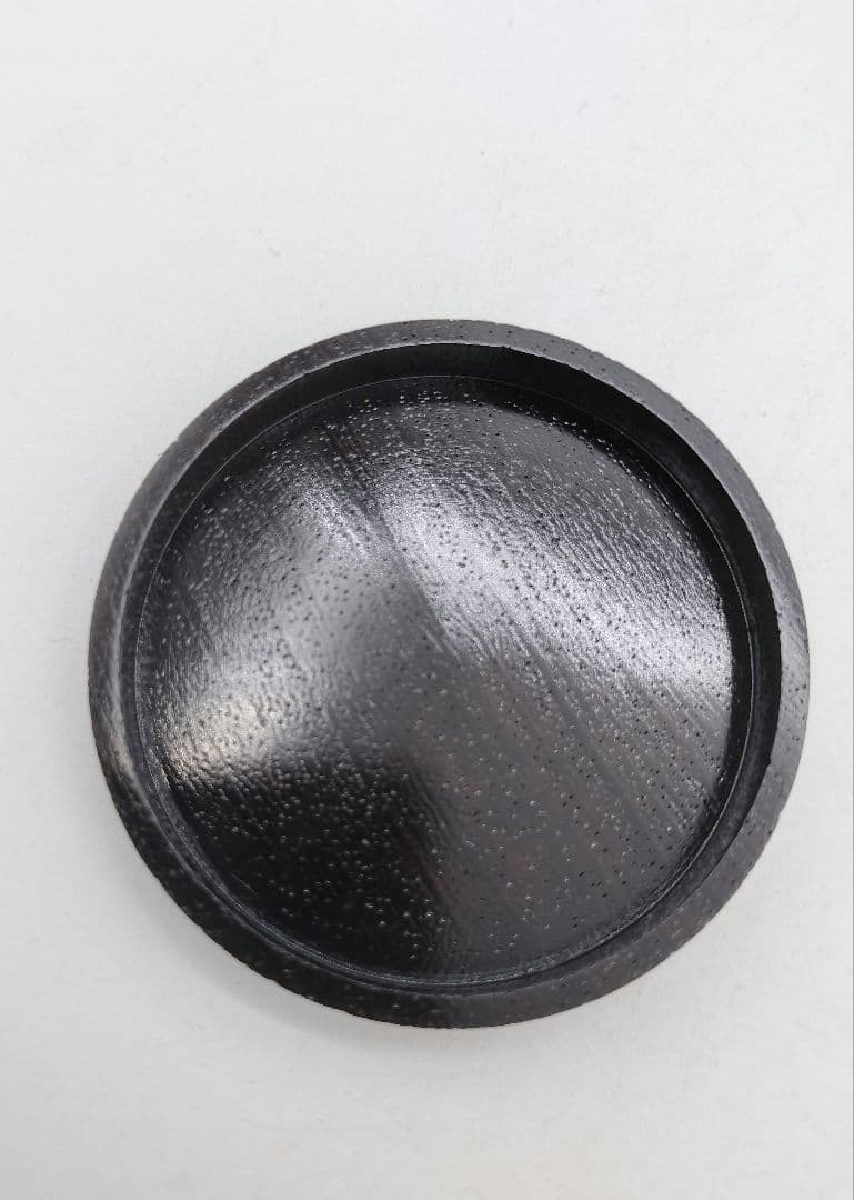 c750【新品・未使用品】 香合 鉄刀木 福田芳朗 山中 木箱 茶道具