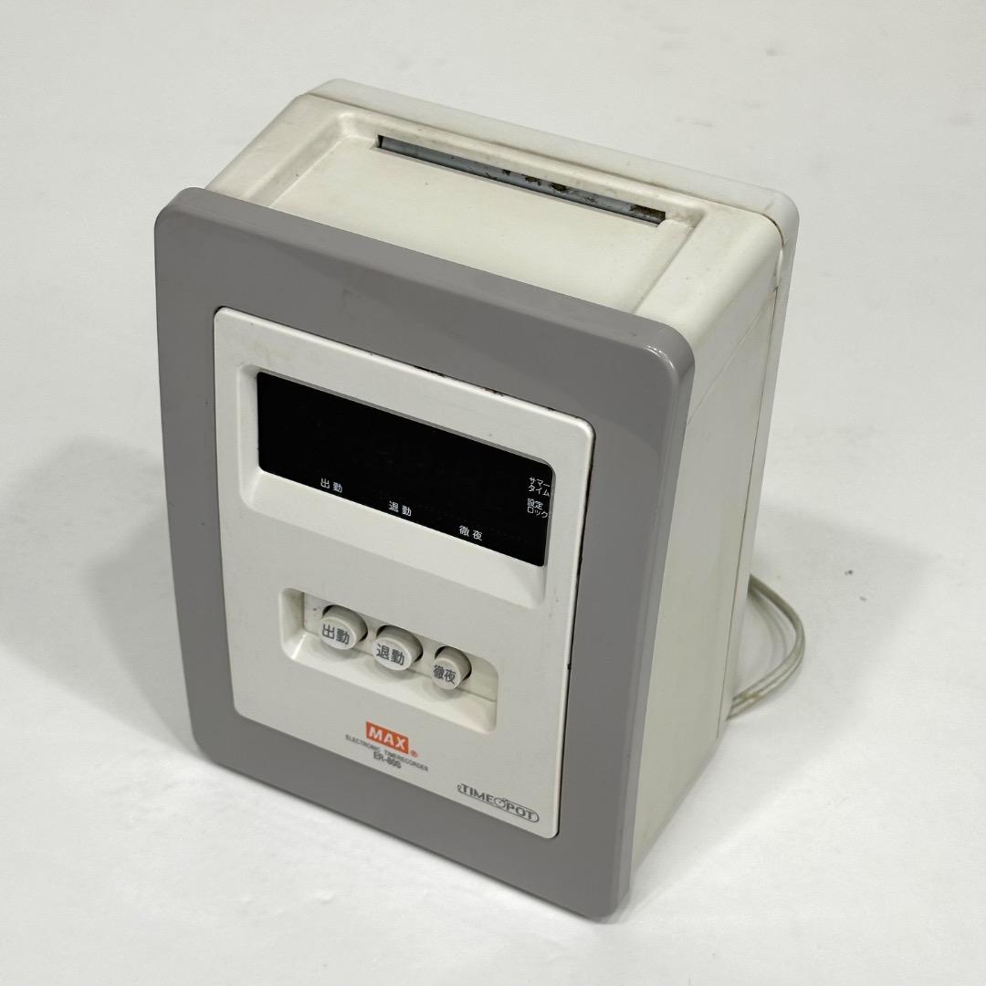 MAX タイムレコーダー ER-80S 新品タイムカード25枚付き
