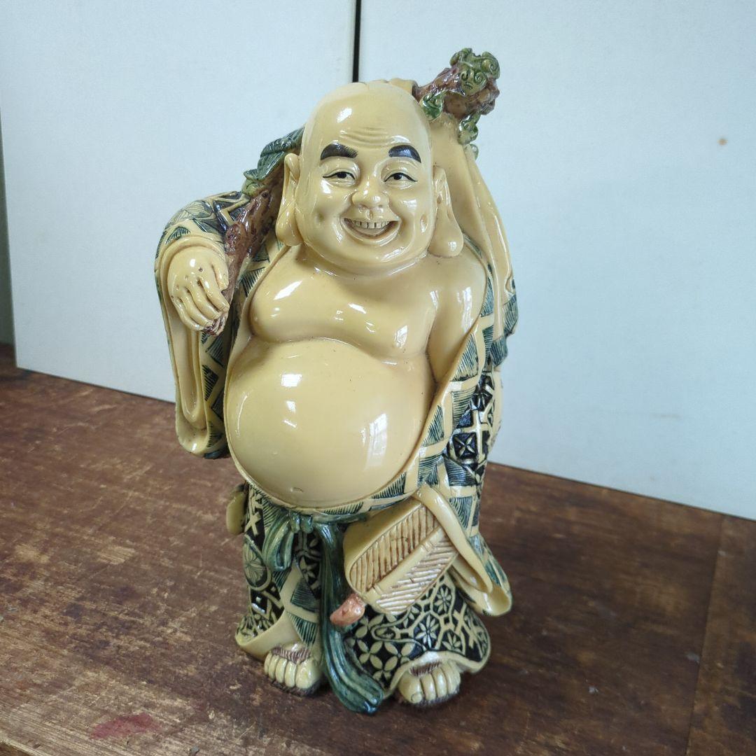 骨董 布袋 ほてい 中国 縁起物 仏像 置物 レトロ 美品 飾り 七福神