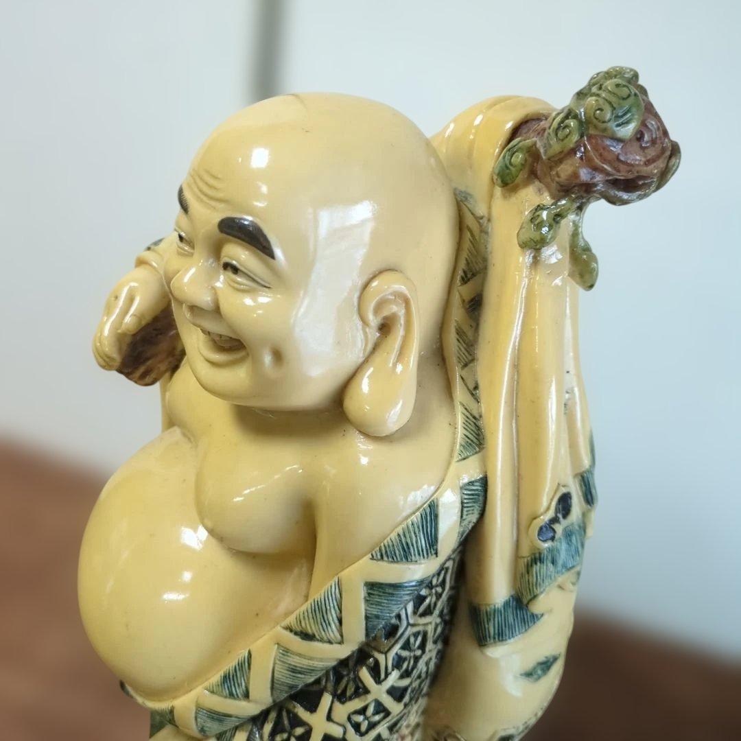 骨董 布袋 ほてい 中国 縁起物 仏像 置物 レトロ 美品 飾り 七福神
