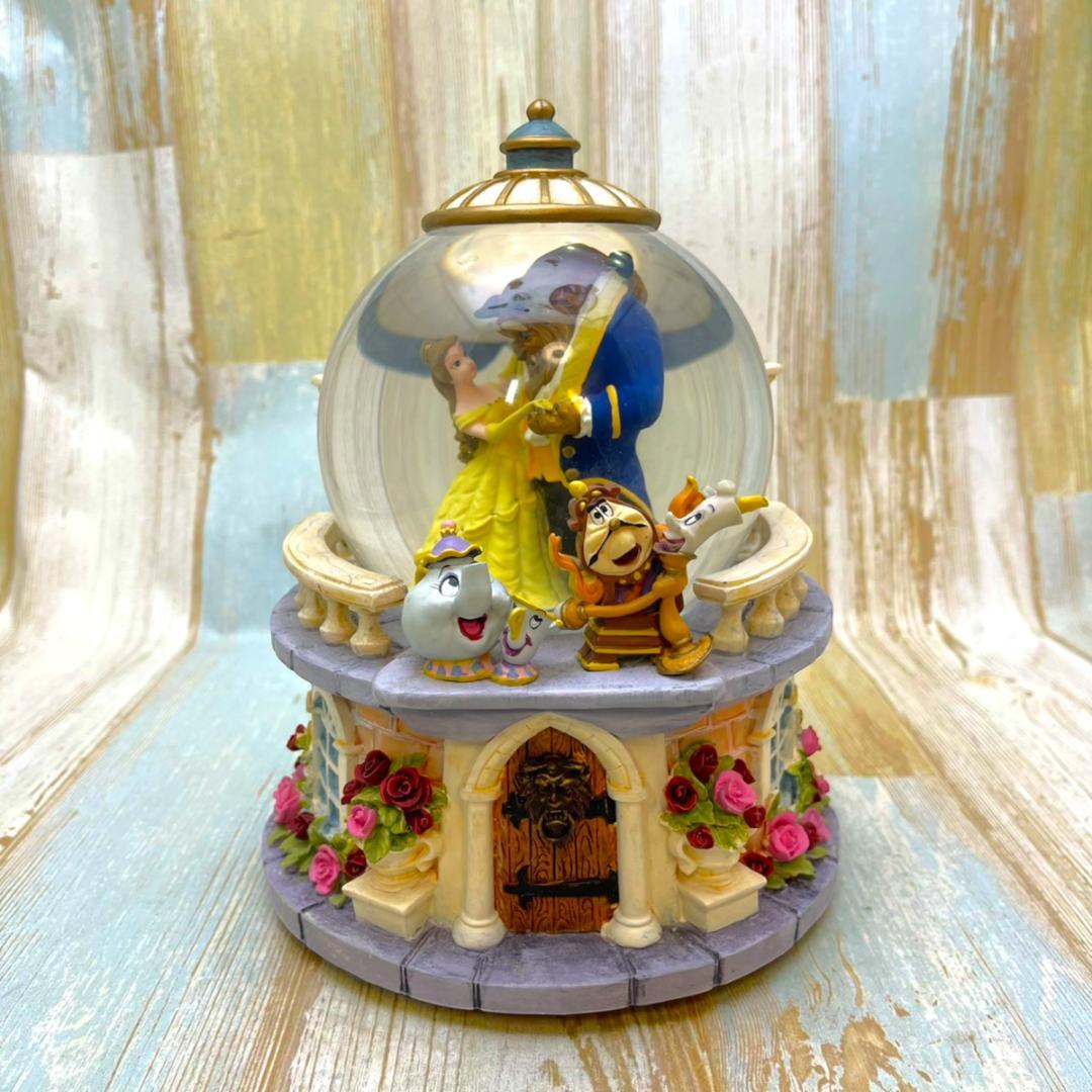 美女と野獣 ベル ルミエール スノーグローブ スノードーム オルゴール