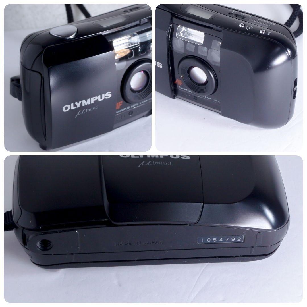 完動美品 オリンパス Olympus ミュー μ 初代 ブラック35mmf3.5