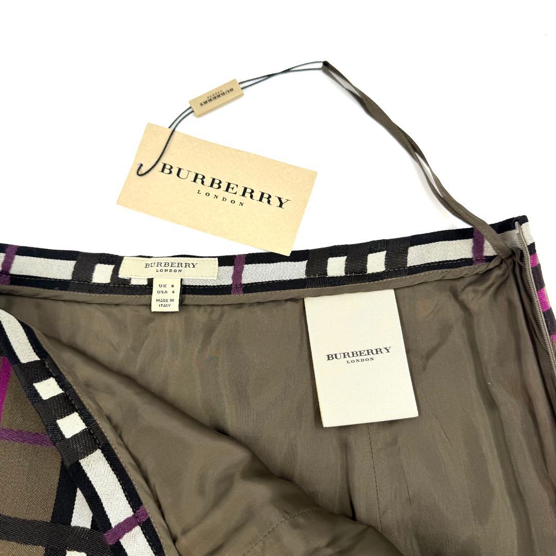 【未使用美品】Burberry チェック柄 フレアスカート