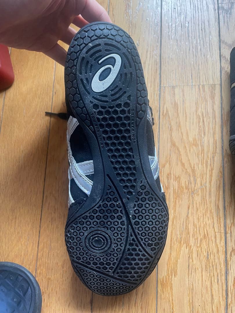 アシックス　レスリングシューズ　ブラック/シルバー　サイズ26cm