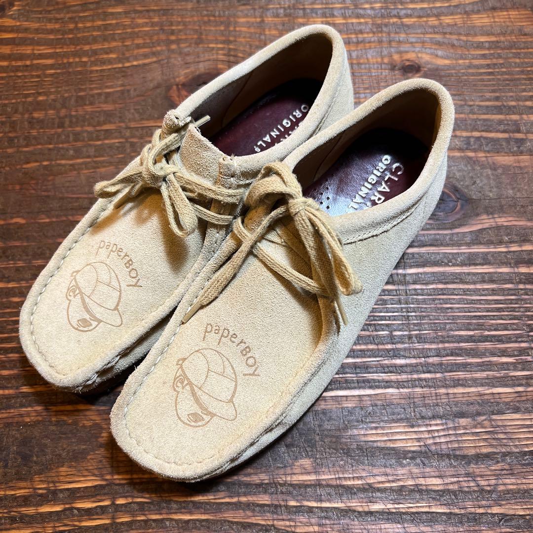 CLARKS × paperBoy ワラビー UK7 26cm クラークス