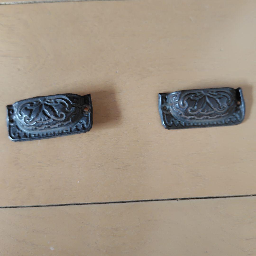 木製キャビネット ダークブラウン 2引き出し