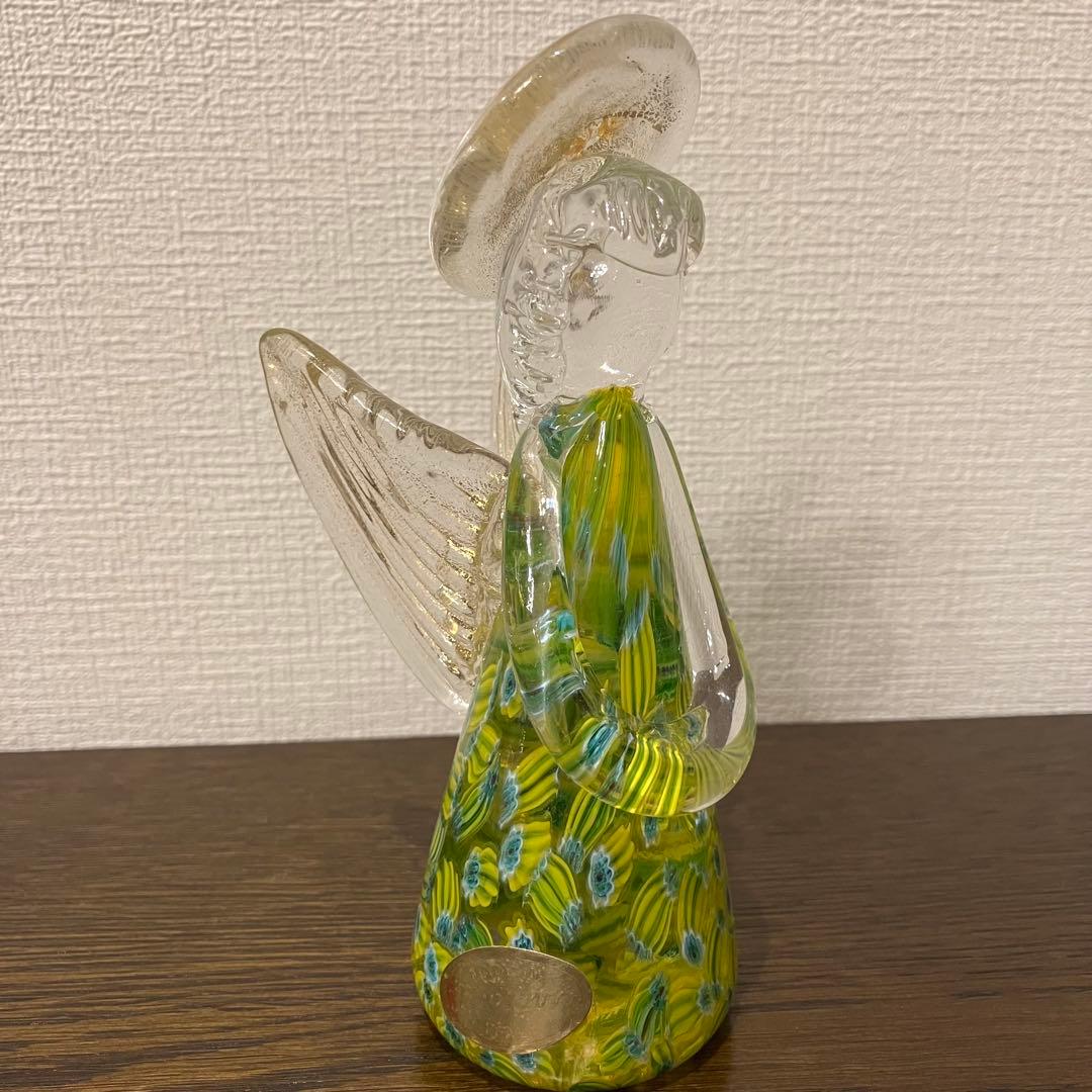 ベネチアングラス　天使　ミルフィオリ　Murano