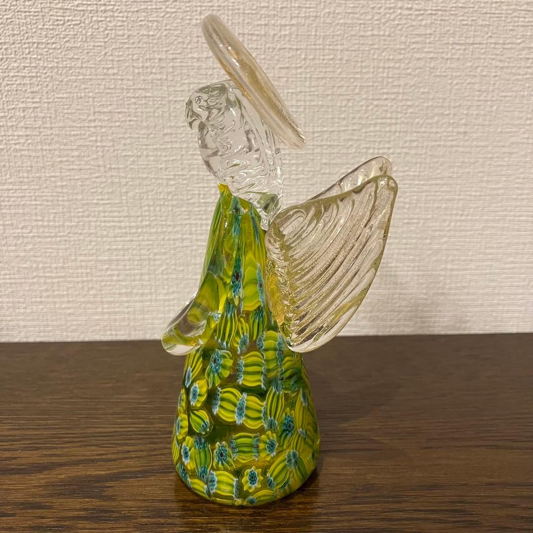 ベネチアングラス　天使　ミルフィオリ　Murano