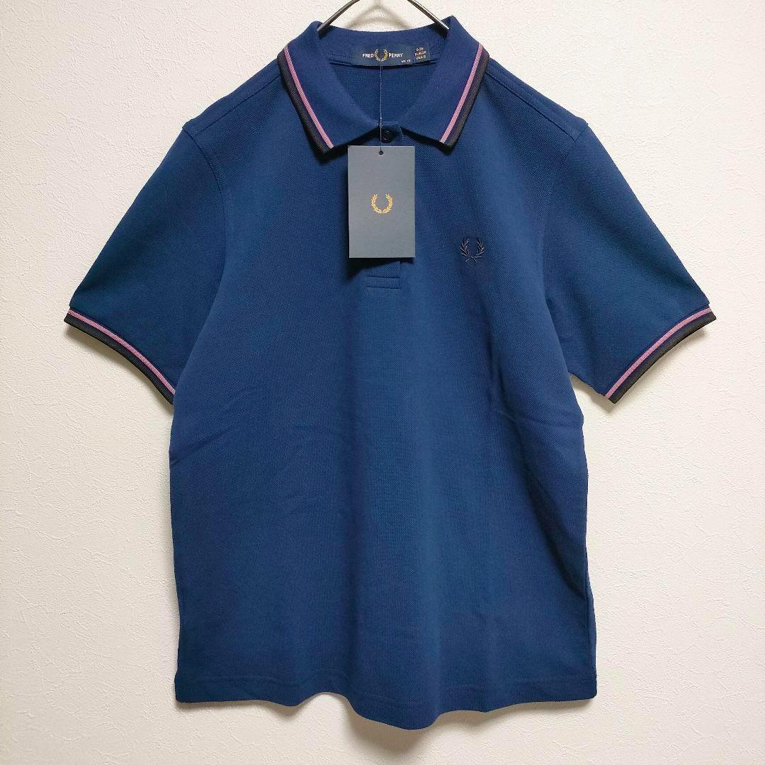 【未使用タグ付】フレッドペリー　ポロシャツ　G3600　刺繍ロゴ　レディース　M