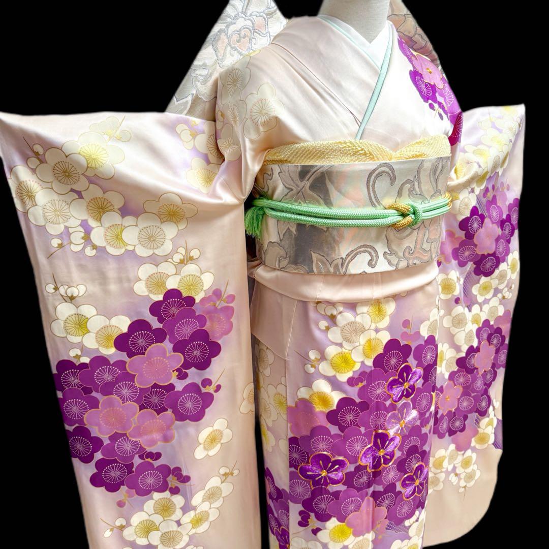 振袖フルセット　やまと誂製　正絹長襦袢　梅柄　❤︎可愛い❤︎　155〜165
