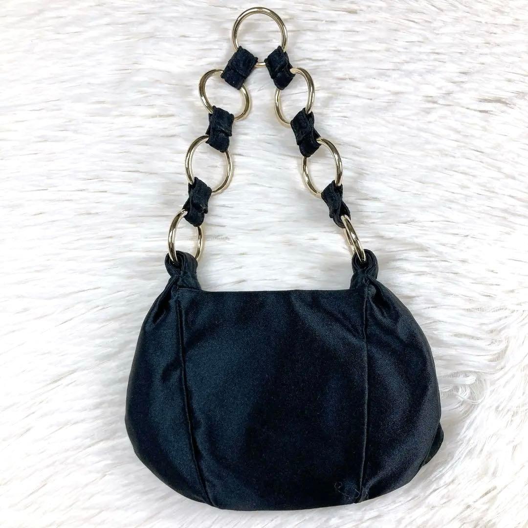 ✨激レア・美品✨ イヴサンローラン ハンドバッグ サテン パーティバッグ 花柄