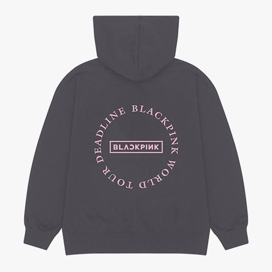 BLACKPINK DEADLINE ぶるぴん パーカー フーディ グレー M